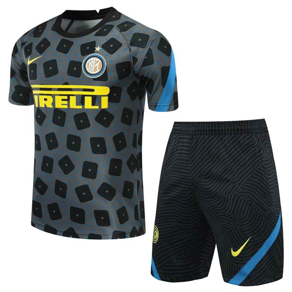 Entrenamiento Inter Milan Conjunto Completo 2020 2021 Gris